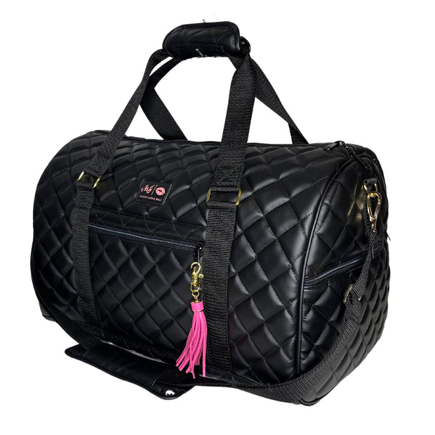 Quilted Onyx  Duffel (Made to Order- 21 Business Day Turnaround)