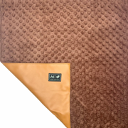 Mommy Junkie 2 in 1 (Minky Blanket/Laminated Changing Pad) - Cognac