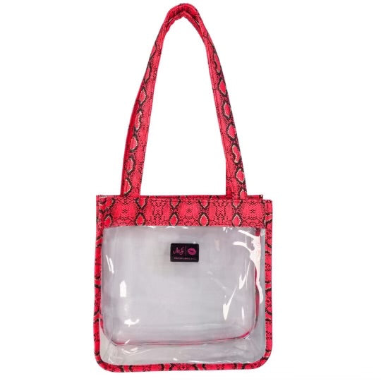 In The Clear Stadium Tote -Coral Moccasin