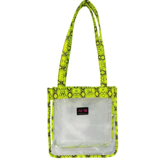 In The Clear Stadium Tote -Neon Moccasin